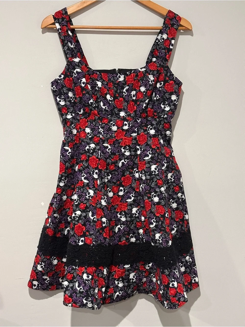 Purple & Red Skull Rose Dress Purple & Red Skull Rose Dress